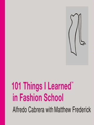 101 Things I Learned in Fashion School - ebook